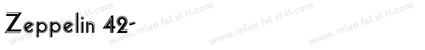Zeppelin 42字体转换